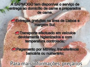 SAPMOGO, entrega de carne e derivados ao domicílio
